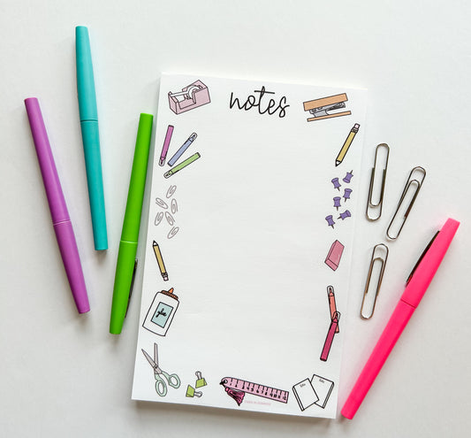 Supplies Notepad