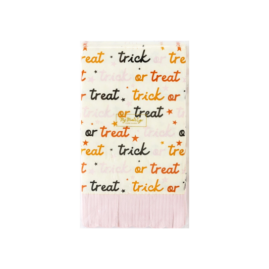 Trick Or Treat Scalloped Napkin